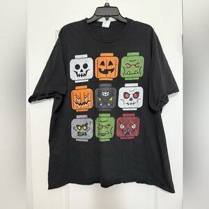 Lego Heads Halloween Rare Graphic Tee 2XL Tshirt